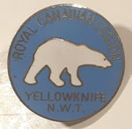 Royal Canadian Legion Yellowknife N.W.T. Polar Bear Themed 7/8" Enamel Metal Lapel Pin