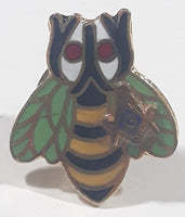 Rare Vintage Masons Masonic Bee Shaped 3/4" x 1" Enamel Metal Lapel Pin