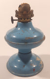 Antique P&A Acorn Blue Small 4 1/2" Tall Kerosene Oil Lamp Lantern