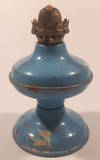 Antique P&A Acorn Blue Small 4 1/2" Tall Kerosene Oil Lamp Lantern