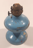 Antique P&A Acorn Blue Small 4 1/2" Tall Kerosene Oil Lamp Lantern