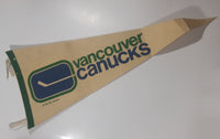Vintage Original 1970 NHL Services Vancouver Canucks NHL Ice Hockey Team Full Size 30" Long Felt Pennant