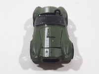 2008 Hot Wheels TEAM: Engine Revealers Shelby Cobra 427 S/C Matte Olive Army Green Die Cast Toy Car Vehicle with Opening Hood