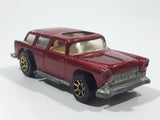 1996 Hot Wheels Classic Nomad Metalflake Red Die Cast Toy Station Wagon Car Vehicle