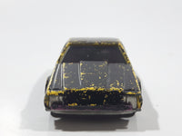 Vintage 1979 Hot Wheels Turismo Yellow (Painted Black) Purple Interior Die Cast Toy Car Vehicle