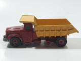 Vintage Lesney Matchbox King Size No. K-19 Scammell Contractor Scammell Tipper Truck Red and Yellow Dump Truck Die Cast Toy Car Vehicle