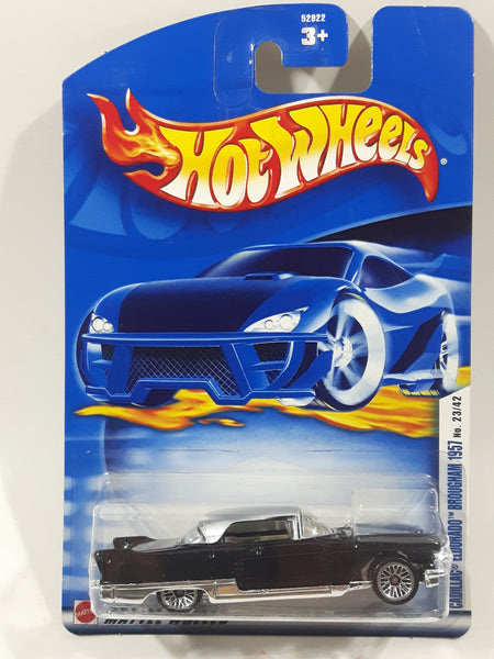 2002 Hot Wheels First Editions '57 Cadillac Eldorado Brougham Gloss Black Die Cast Classic Toy Car Vehicle New in Package
