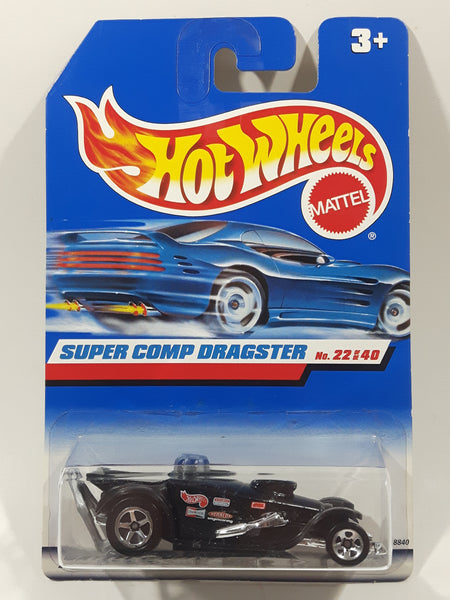 1998 Hot Wheels First Editions Super Comp Dragster Black Die Cast Classic Toy Car Vehicle New in Package