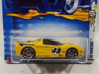 2002 Hot Wheels First Editions 40 Somethin' Yellow Die Cast Toy Car Vehicle New in Package