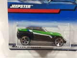2000 Hot Wheels Jeepster Green and Black Die Cast Toy Car Vehicle New in Package