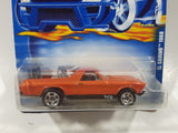 2000 Hot Wheels 1968 El Camino Orange and Metalflake Black Die Cast Toy Car Vehicle New in Package