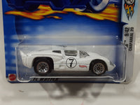 2003 Hot Wheels First Editions Chaparral 2D #7 White Die Cast Toy Car Vehicle New in Package