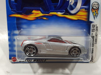 2003 Hot Wheels First Editions Cadillac Cien Silver Die Cast Toy Car Vehicle New in Package