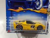 2002 Hot Wheels First Editions 40 Somethin' Yellow Die Cast Toy Car Vehicle New in Package