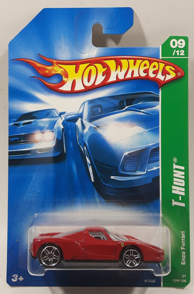 2007 Hot Wheels Treasure Hunt Enzo Ferrari Red Die Cast Toy Car Vehicle New in Package