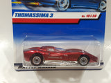 2000 Hot Wheels First Editions Thomassima 3 Metalflake Red Die Cast Toy Car Vehicle New in Package