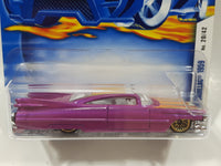 2002 Hot Wheels First Editions 1959 Cadillac Metallic Pink Die Cast Toy Car Vehicle New in Package