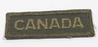 Canada Army Green Bar Shaped 3/4" x 2 1/4" Fabric Military Insignia Patch Badge