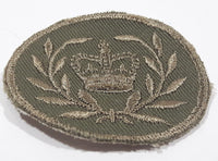 Canada Army Royal Kings Crown with Laurel Wreath 1 7/8" x 2 1/8" Fabric Military Insignia Patch Badge