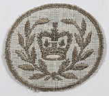 Canada Army Royal Kings Crown with Laurel Wreath 1 7/8" x 2 1/8" Fabric Military Insignia Patch Badge