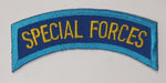 US Army Special Forces Blue Light Blue and Yellow 1 1/4" x 3 1//4" Fabric Military Insignia Patch Badge