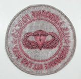 U.S. Airborne Forces Airborne All The Way Red 3 1/4" Fabric Military Insignia Patch Badge