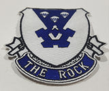 U.S. Army 503rd Infantry Regiment The Rock Blue and White 3 1/4" x 3 1/4" Fabric Military Insignia Patch Badge
