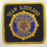 U.S. American Legion Team 3,000,000 3 Million 3 1/2" x 3 1/2" Fabric Military Insignia Patch Badge