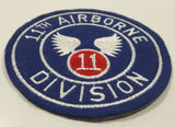 U.S. Army WWII 11th Airborne Division 4" Fabric Military Insignia Patch Badge