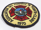 1970 Association Des Pompiers De Pointe-Claire APPC Firefighters 3 1/2" Fabric Military Insignia Patch Badge Montreal Quebec