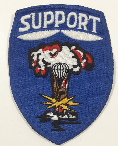 1950s US Army 82nd Airborne Support Battalion 2 3/4" x 3 5/8" Fabric Military Insignia Patch Badge
