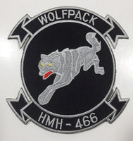 USMC Marines Helicopter Squadron HMH 466 Wolfpack 4 3/4" x 4 3/4" Fabric Military Insignia Patch Badge