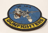 U.S. Navy F-14 Tomcat VF 124 Gunfighters Squadron 4" x 4 1/4" Fabric Military Insignia Patch Badge