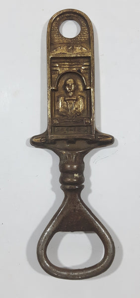 Antique Brass Figural Corkscrew, Cheshire Cat Corkscrew, Wine Bottle Opener