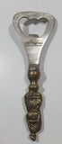 Antique Peerage Man Figural Brass Metal Bottle Opener Made in England Pat No. 466444 Pat No. 812222