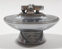 Vintage 1954 Ronson Tempo Art Deco Chrome Table Top Lighter