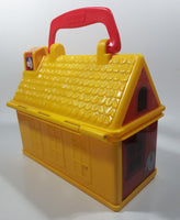 2008 Mattel Fisher Price Play Family Fire Station Toy Plastic Container with Handle