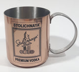 Stolichnaya Vodka Premium Vodka Copper Stainless Steel Cup with Handle
