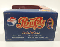 Vintage Golden Wheels Pepsi-Cola Pedal Plane Airplane White Blue Red Die Cast Toy Car Aircraft Vehicle New in Box