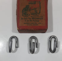 Antique 1948 Monkey Link Self-Closing Repair Link No. 1 Tools Required with Three Links In Box Toronto Canada
