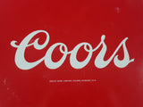 Vintage Coors America's Fine Light Beer 13" Diameter Round Metal Red Beverage Serving Tray