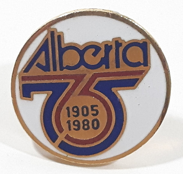 Alberta 75th Anniversary 1905 - 1980 5/8" Enamel Metal Lapel Pin