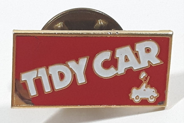 Tidy Car Red 3/8" x 3/4" Enamel Metal Lapel Pin