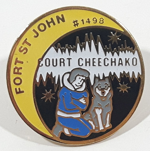 Fort St. John #1498 Court Cheechako 7/8" Enamel Metal Lapel Pin