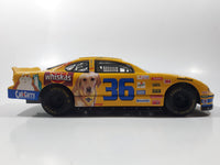 1998 Racing Champions NASCAR #36 Ernie Irvan Pontiac Grand Prix Pedigree Whiskas M & M's Uncle Ben's Yellow 1/24 Scale Die Cast Toy Race Car Vehicle