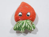 Carrot with Smiling Face 1 1/8" x 2 1/8" Ceramic Fridge Magnet