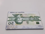 Twenty Dollars $20 Dollar Cash Bill Money Souvenir of Canada 2 1/8" x 3 1/8" Fridge Magnet