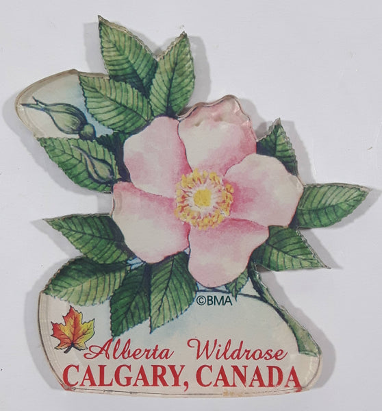 BMA Alberta Wildrose Calgary Canada 2 5/8" x 2 7/8" Acrylic Fridge Magnet