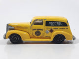 2017 Matchbox Hazardous Materials Team 1939 Chevy Sedan Delivery Van Yellow Die Cast Toy Car Vehicle