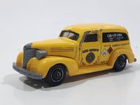 2017 Matchbox Hazardous Materials Team 1939 Chevy Sedan Delivery Van Yellow Die Cast Toy Car Vehicle